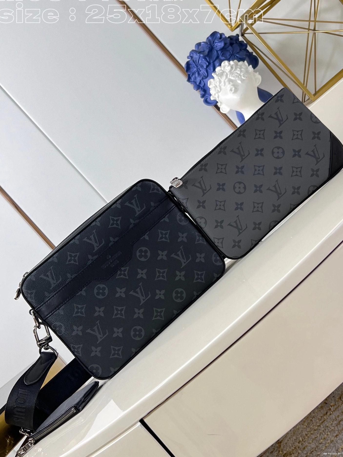 Aaa replica bags VUITTON MESSENGER TRIO LOUIS 0727